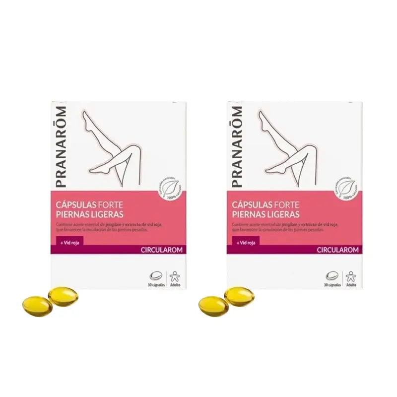 Pranarôm Circularom Kapseln Forte Komfort Leichte Beine, 2X30 Kapseln