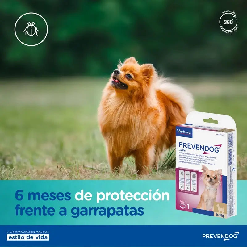 Virbac Prevendog Anti-Parasiten Halsband 35 Cm, 1 Einheit