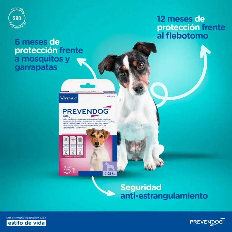 Virbac Prevendog Anti-Parasiten Halsband 35 Cm, 1 Einheit