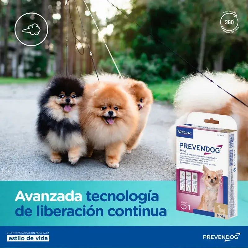 Virbac Prevendog Anti-Parasiten Halsband 35 Cm, 1 Einheit
