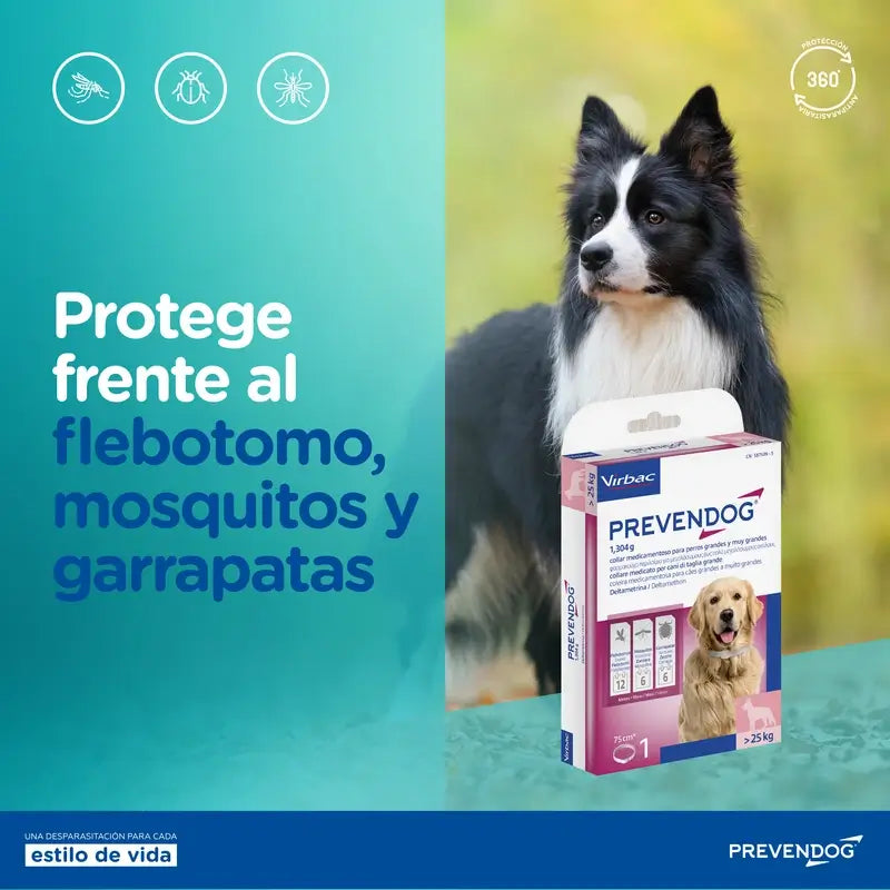 Virbac Prevendog Anti-Parasiten Halsband 35 Cm, 1 Einheit