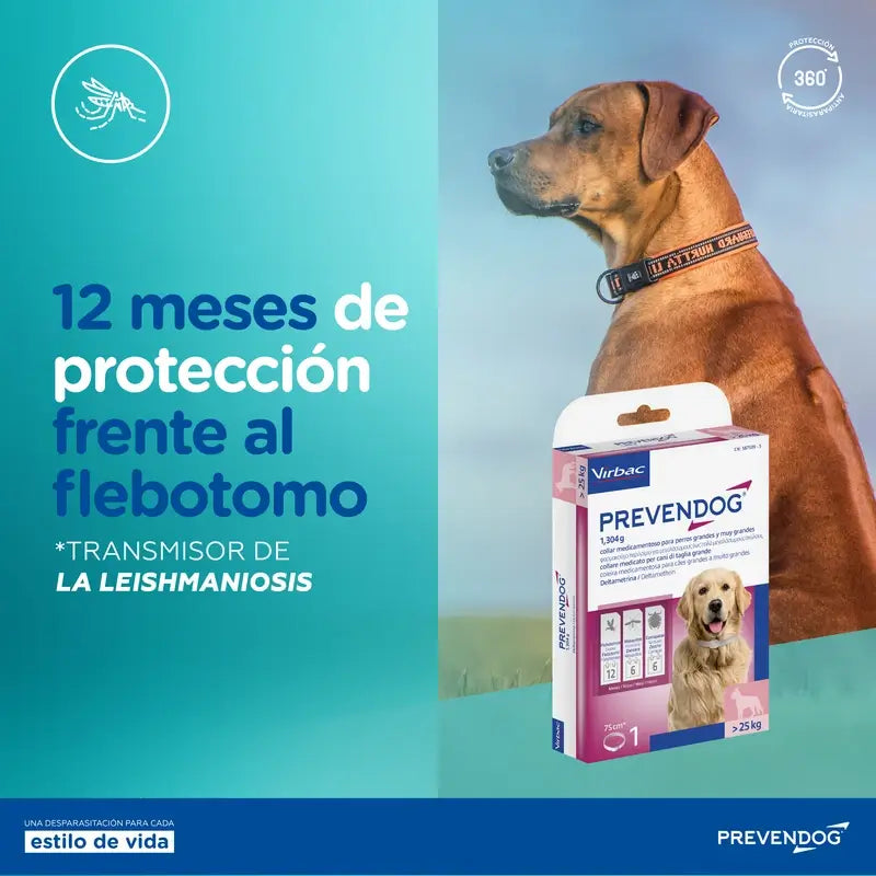 Virbac Prevendog Anti-Parasiten Halsband 35 Cm, 1 Einheit
