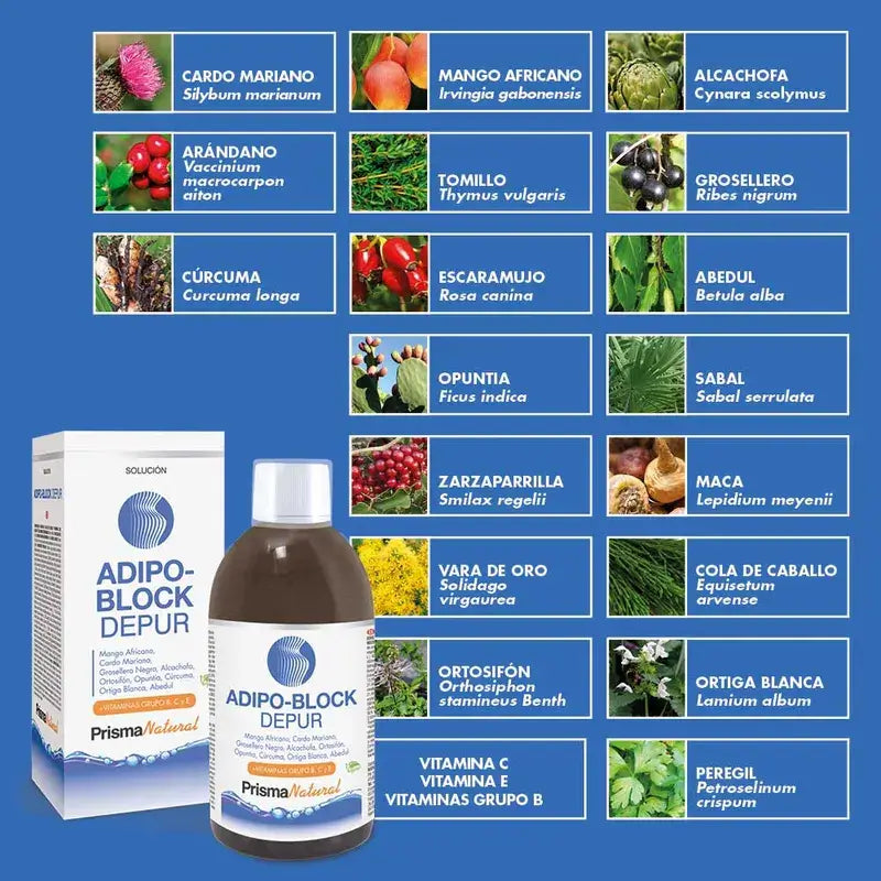 Prisma Natural Adipo Block Depur Lösung, 500 ml