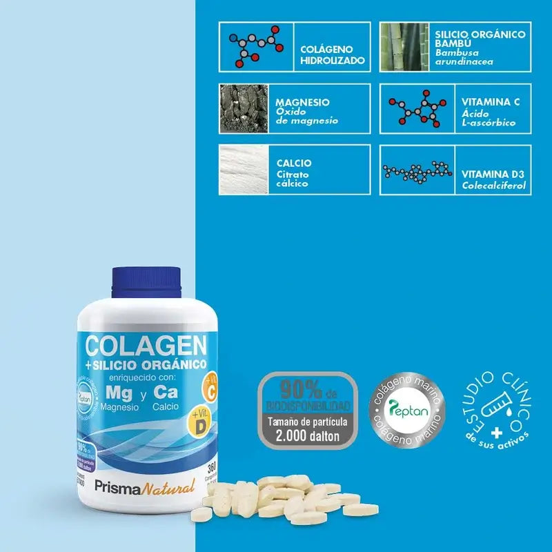 Prisma Natural Peptan Meereskollagen + organisches Silizium, 360 Tabletten