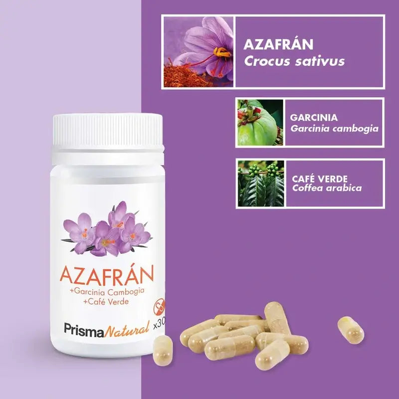 Prisma Natural Safran+Garcinia+Grüner Kaffee, 30 Kapseln
