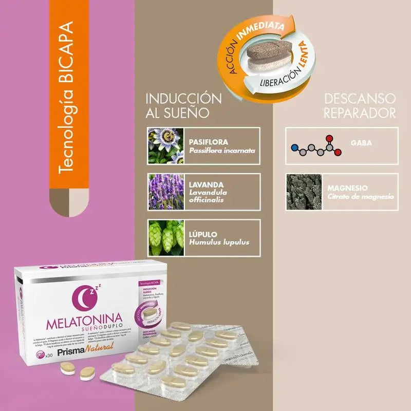 Prisma Natürliches Melatonin Bicapa Sleep, 30 Tabletten