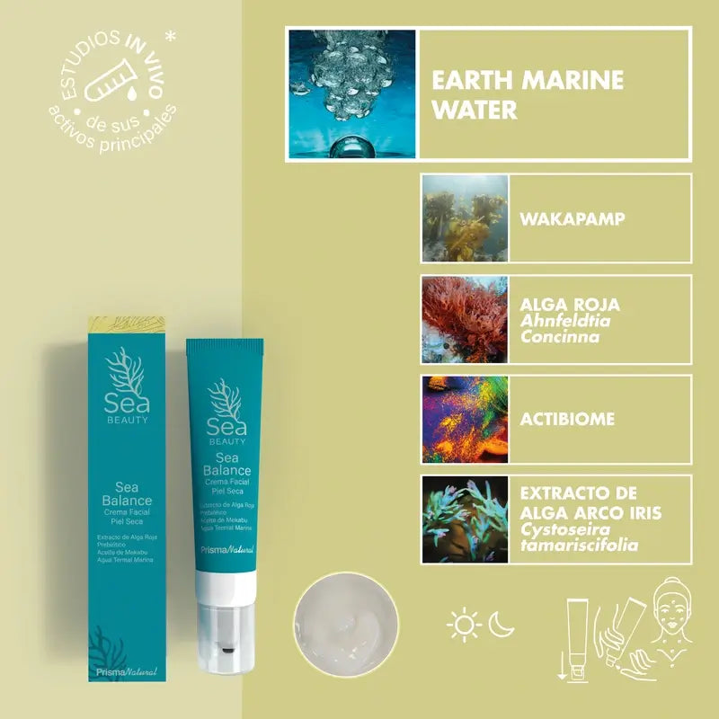 Prisma Natural Sea Balance Gesichtscreme für trockene Haut, 50 ml