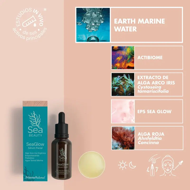 Prisma Natural Sea Beauty Seaglow Gesichtsserum, 30 ml