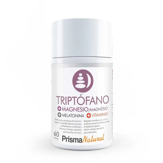Prisma Natürliches Tryptophan + Mg + Melatonin, 60 Tabletten