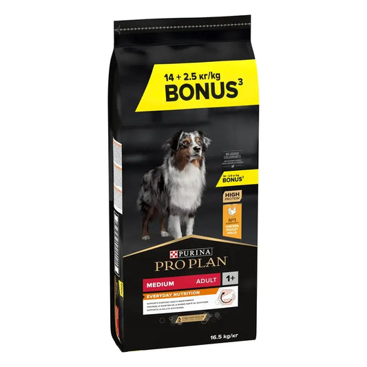 Pro Plan Canine Adult Medium 16,5 Kg (14 + 2,5 Frei)