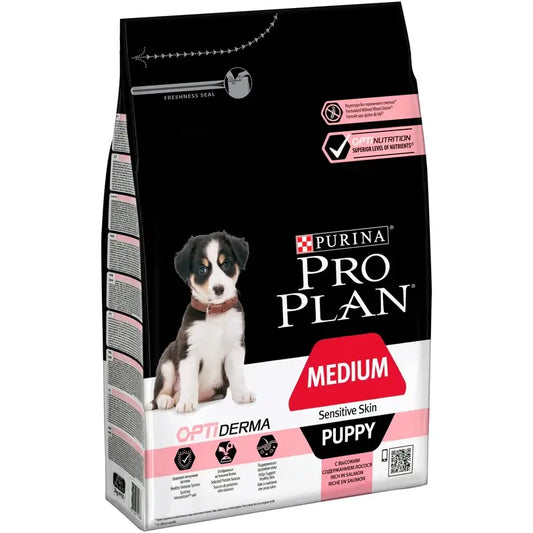 Pro Plan Canine Puppy Medium Derma 3Kg, Hundefutter für Hunde