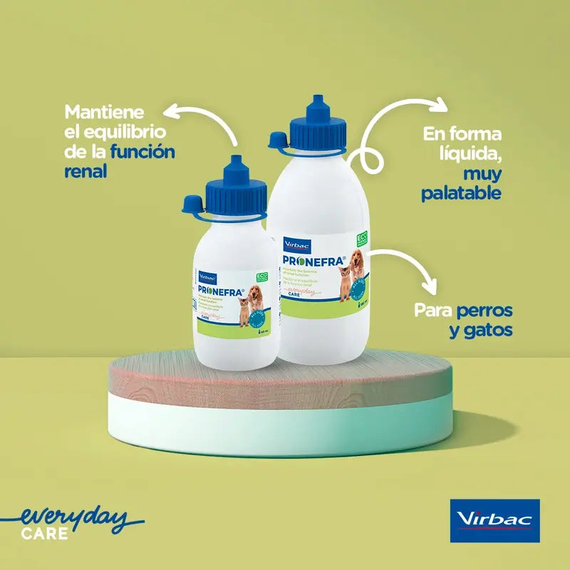 Virbac Pronefra Nierenergänzungsmittel für Hunde und Katzen, 180 ml
