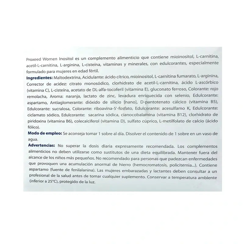 Proxeed Inositol Frauen , 30 Portionsbeutel