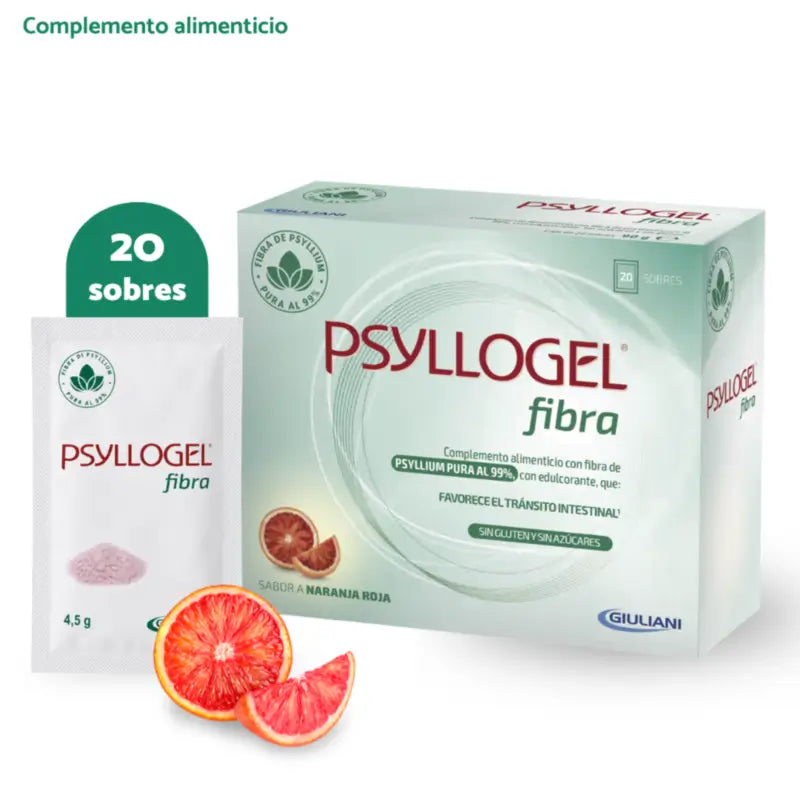 Psyllogel-Faser Rot-Orange-Geschmack, 20 Umschläge