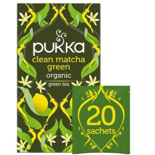Pukka Clean Matcha Nettle-Curcuma Infusion 20Ud. Bio