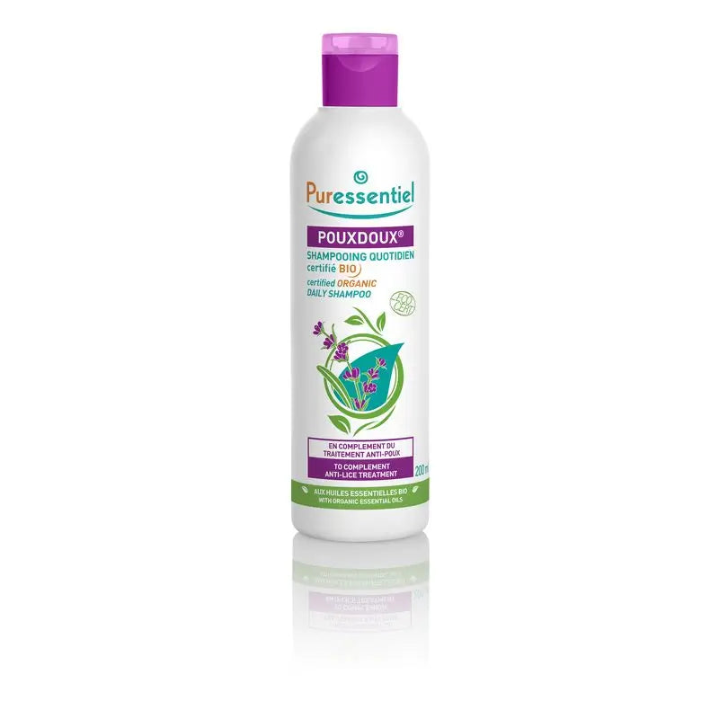 Puressentiel Bio Pouxdoux Tägliches Shampoo, 200ml