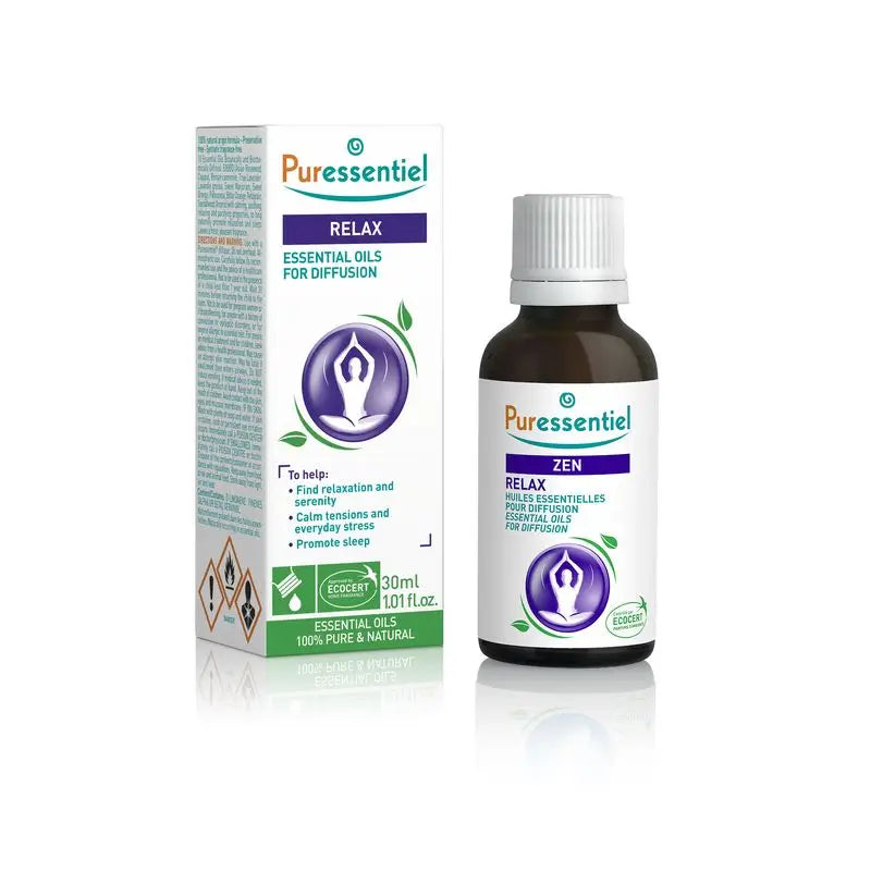 Puressentiel Zen Diffusion Ätherische Diffusoröle, 30 ml