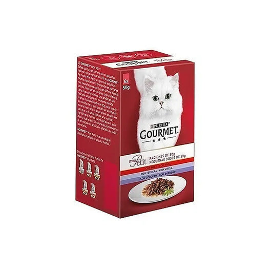 Purina Gourmet Mon Petit Meat Box 6X50Gr, Nassfutter für Katzen