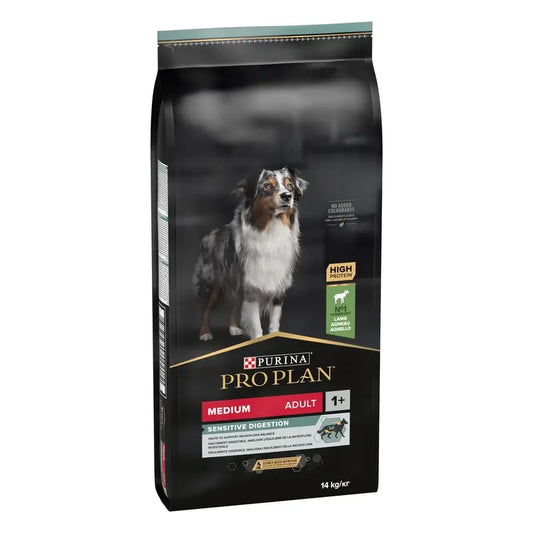 Purina Pro Plan Canine Adult Digest Digest Medium Lamm 14kg, Hundefutter