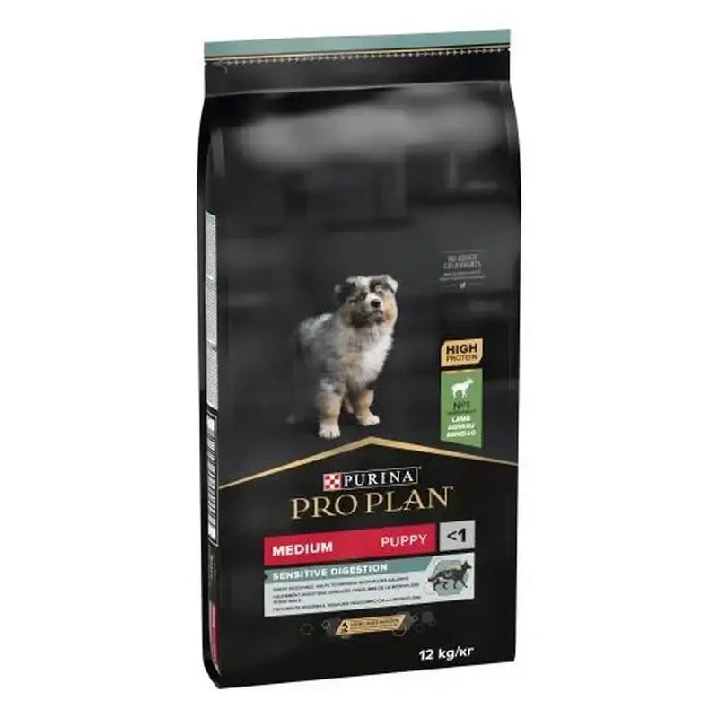 Purina Pro Plan Canine Puppy Medium Digest Lamb 12Kg , Hundefutter für Hunde