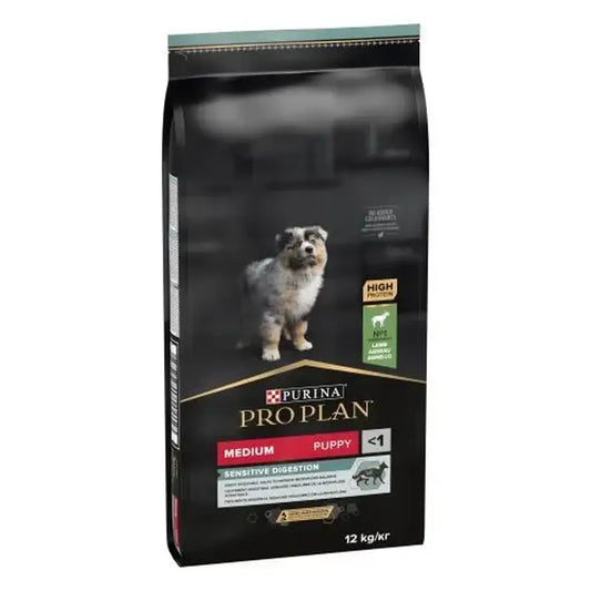 Purina Pro Plan Canine Puppy Medium Digest Lamb 12Kg , Hundefutter für Hunde