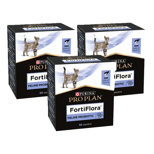 Purina Pro Plan Fortiflora Probiotic für Katzen, Packung 3 x 30x1g