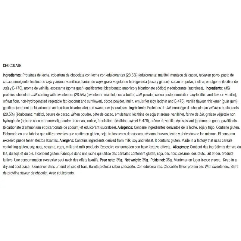 Pwd Protein Mahlzeit dunkle Schokolade & Naanja Barrita 35 G 12 Unids