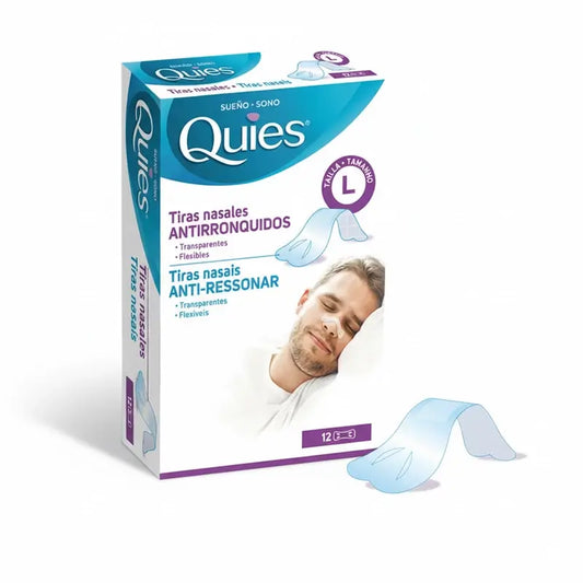 Quies Nasal Strips Anti-Schnarch-Box, 12 Stück