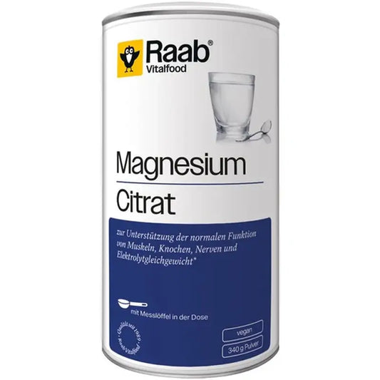Raab Vitalfood Magnesiumcitrat-Pulver 340Gr. Sg Vegan