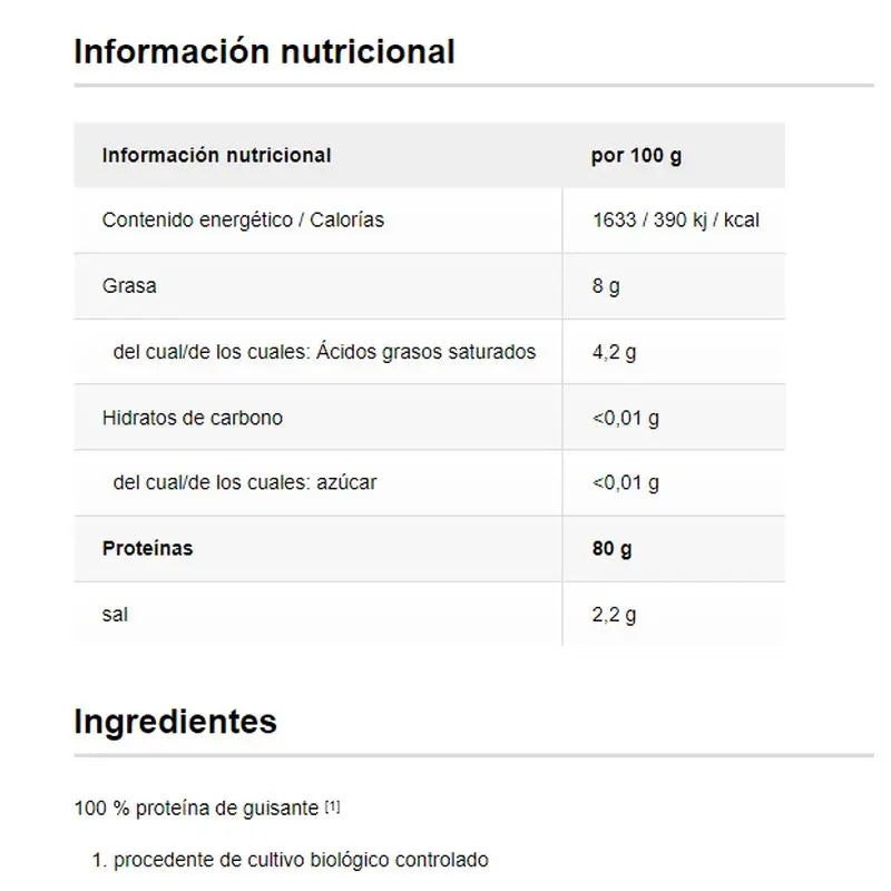 Raab Vitalfood Natürliches Erbsenprotein 300Gr Bio Sg Vegan