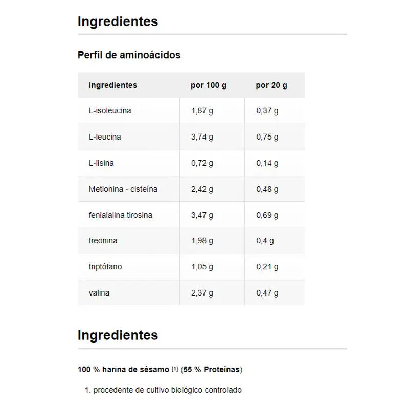 Raab Vitalfood Sesamprotein 500Gr. Bio Sg Vegan