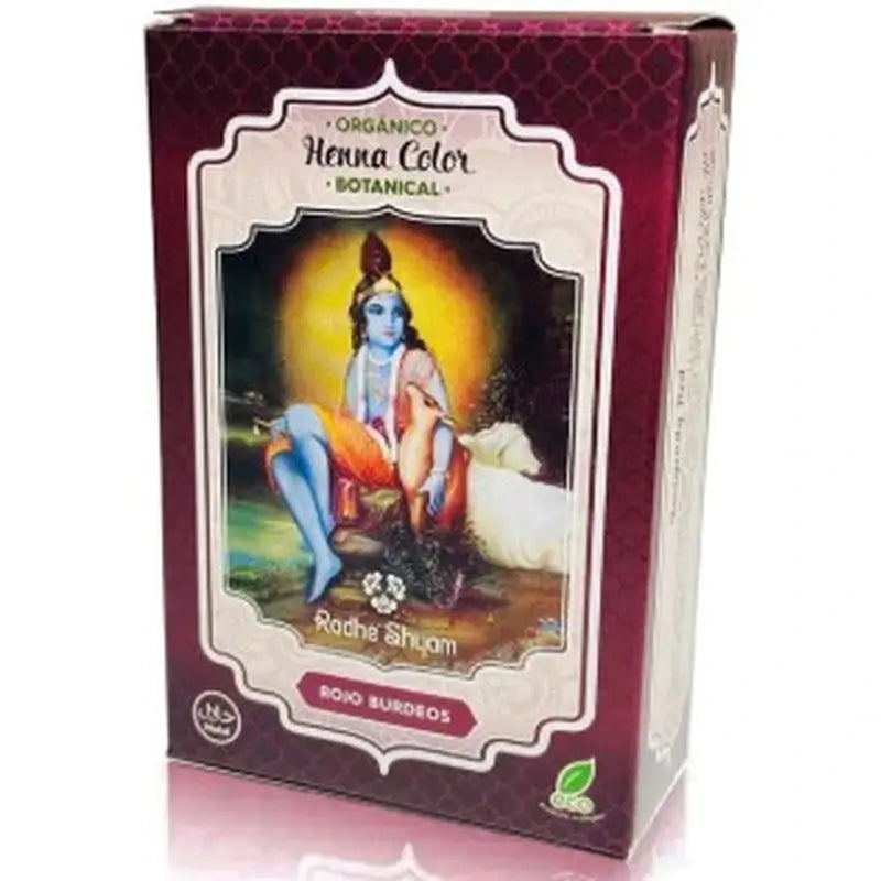 Radhe Shyam Henna-Pulver Bordeaux Botanisch , 100 gr