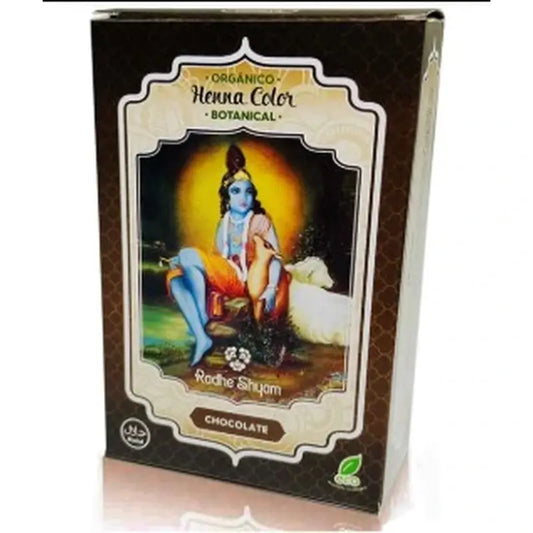Radhe Shyam Henna-Pulver Schokolade Botanical, 100 gr