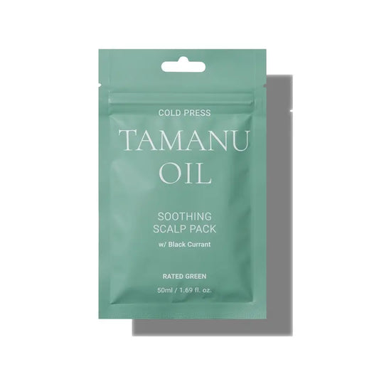 Rated Green Cold Press Tamanu Oil Beruhigende Kopfhautpackung, 50 ml