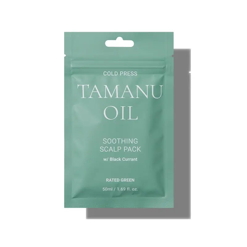 Rated Green Cold Press Tamanu Oil Beruhigende Kopfhautpackung, 50 ml