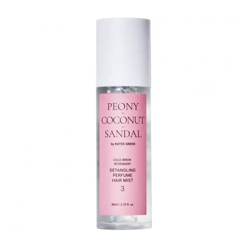 Rated Green Detangling Perfume Hair Mist 03 (Pfingstrose-Kokosnuss-Sandale) , 80 ml