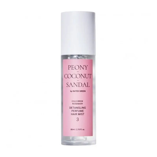Rated Green Detangling Perfume Hair Mist 03 (Pfingstrose-Kokosnuss-Sandale) , 80 ml