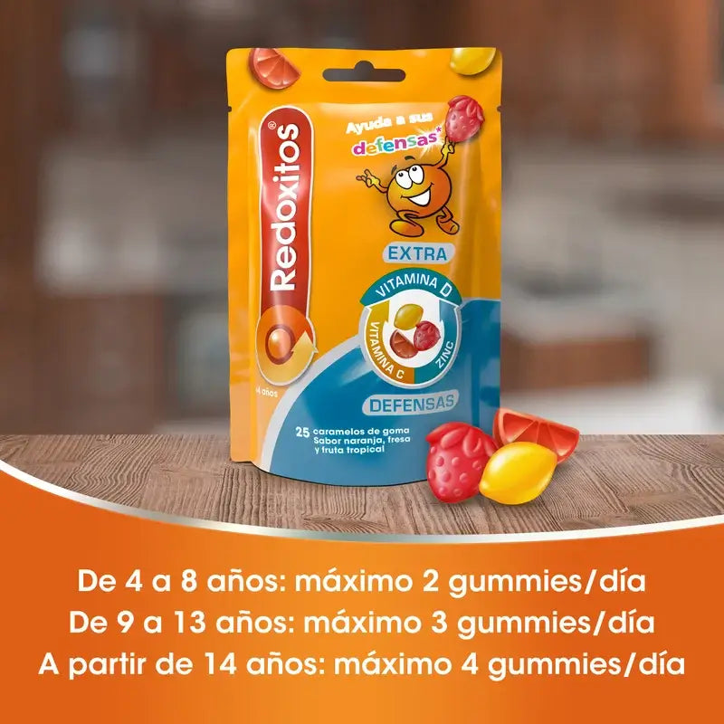 Redoxon Redoxitos Extra Defensas +4 Jahre, 25 Gummibärchen