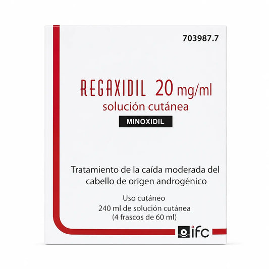 Regaxidil 20 Mg/ ml Minoxidil Hautlösung 4 Flaschen à 60 ml