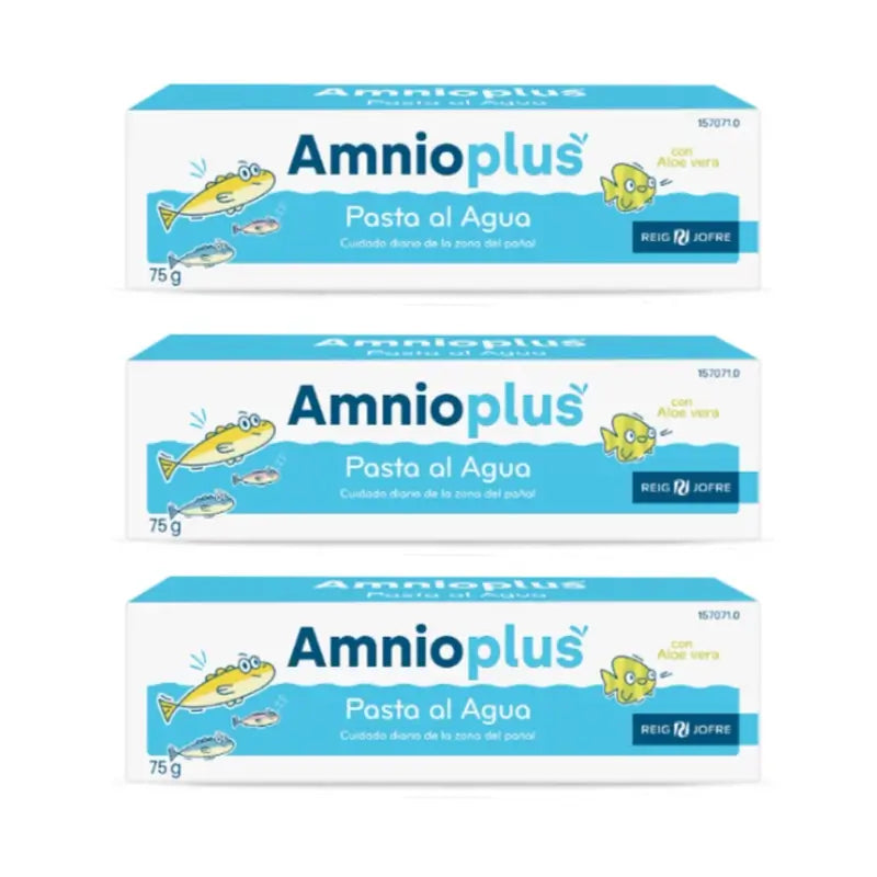 Reig Jofre Triplo Amnioplus H2O Paste auf Wasserbasis, 3 x 75 G