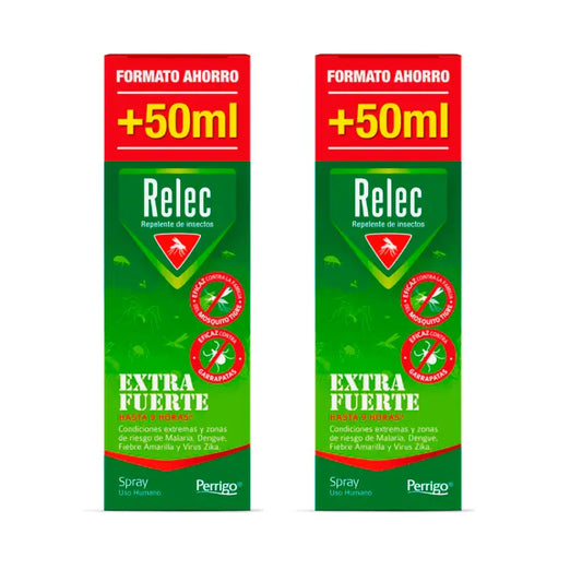 Relec Duplo Extra Starkes Mückenspray, 2 x 125 ml