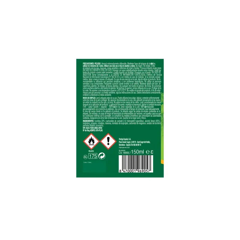 Relec Fuerte Familiar Mückenspray, 125 ml