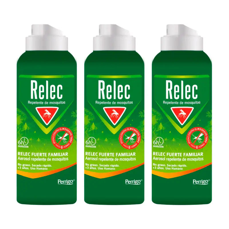 Relec Triplo Strong Family Mückenspray, 3 x 125 ml