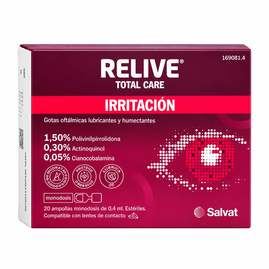 Relieve Total Care Augentropfen, steril, 20 Einzeldosen à 0,4 ml