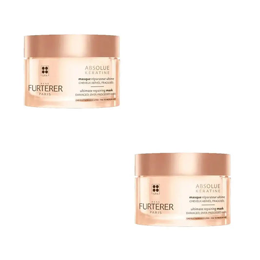 Rene Furterer Absolue Keratine Extreme Repair Maske Normales bis feines Haar, 2X200 Ml