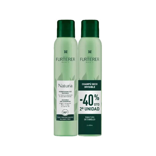 DUO Naturia Unsichtbares Trockenshampoo 2 × 200 ml 40 % Rabatt auf die zweite Einheit