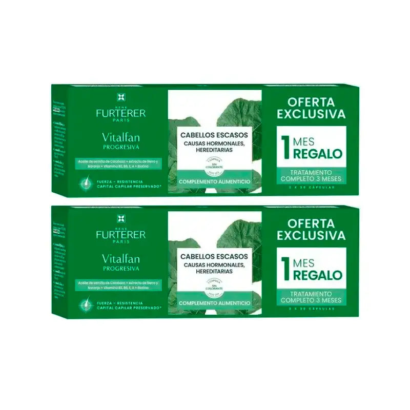 Rene Furterer Vitalfan Progressiver Haarausfall , Packung 2 x 30 Kapseln