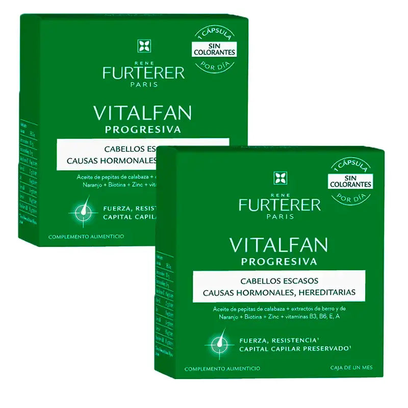 Rene Furterer Vitalfan Progressiver Haarausfall, Packung 2 x 30 Kapseln
