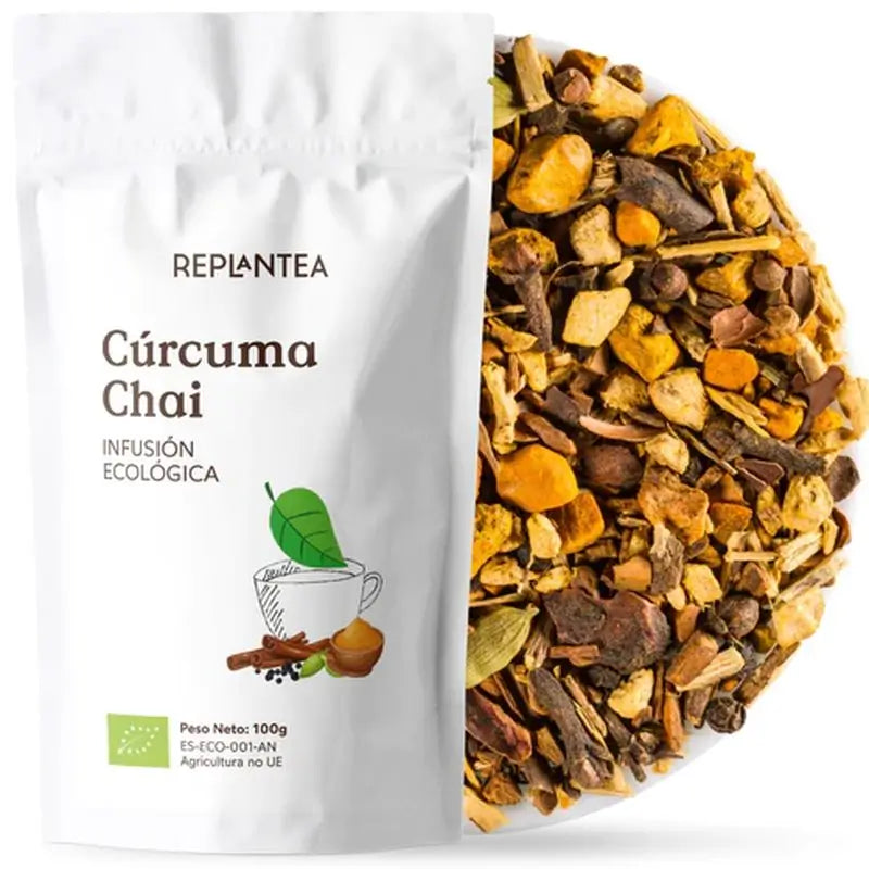 Replantea Turmeric Chai Organic, 100 g