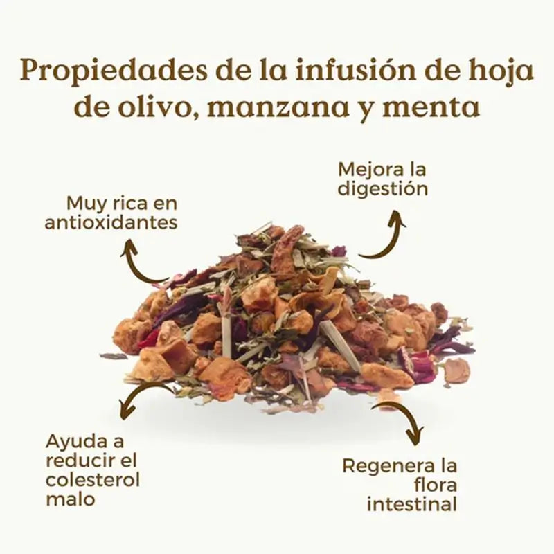 Replantea Olivenblatt, Apfel & Minze Aufguss Bio, 100 g
